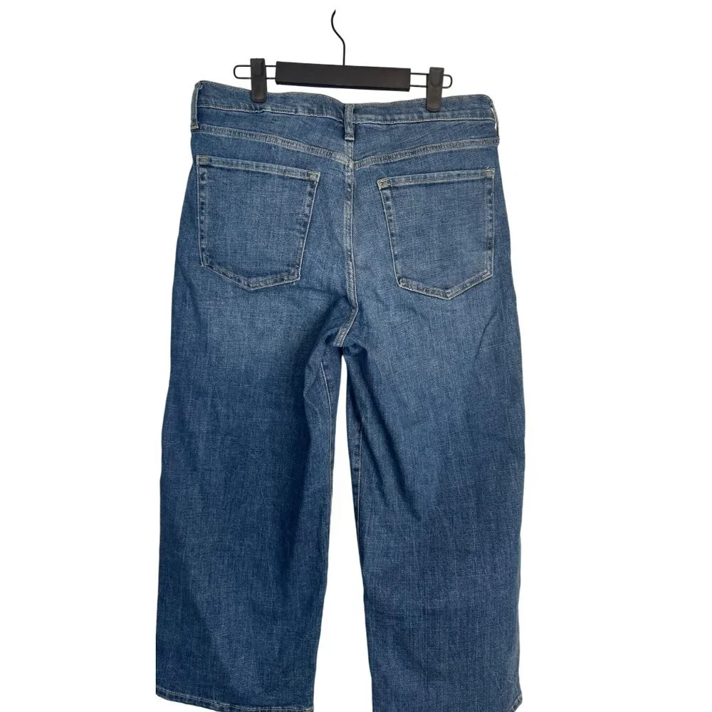 Banana Republic Waist 32 G Crop Premium Denim Jeans Medium Wash - Picture 10 of 13